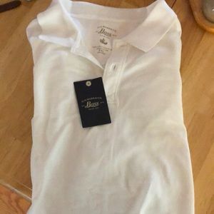 Bass White Polo new with tags